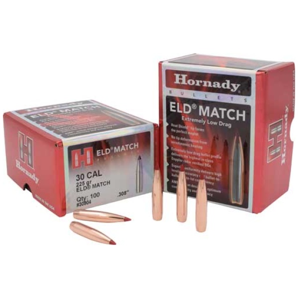 HORNADY ELD MATCH 30CAL 225GR (.308)