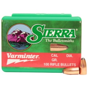 SIERRA VARMINTER 22 CAL 45GR SPITZER BULLETS (.224)