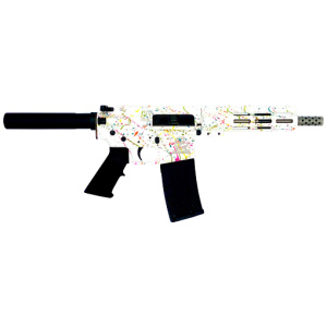 GLFA AR15 PISTOL 223 WYLDE WHITE SPLATTER