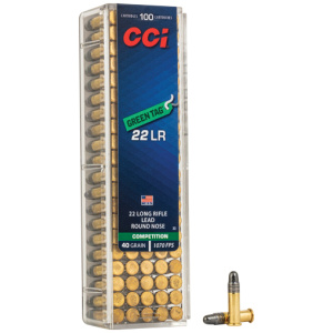 CCI GREEN TAG 22LR 40GR LEAD-RN 100RD