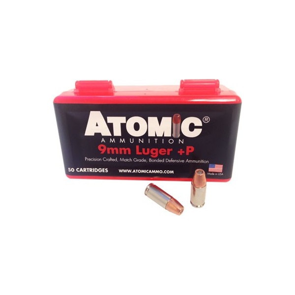 ATOMIC 9MM LUGER +P 124GR JHP