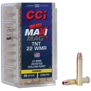 CCI MAXI-MAG 22 WMR 30GR TNT JHP 50RD