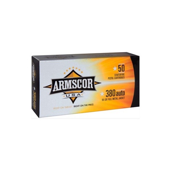 ARMSCOR 380 ACP 95GR FMJ 50RD