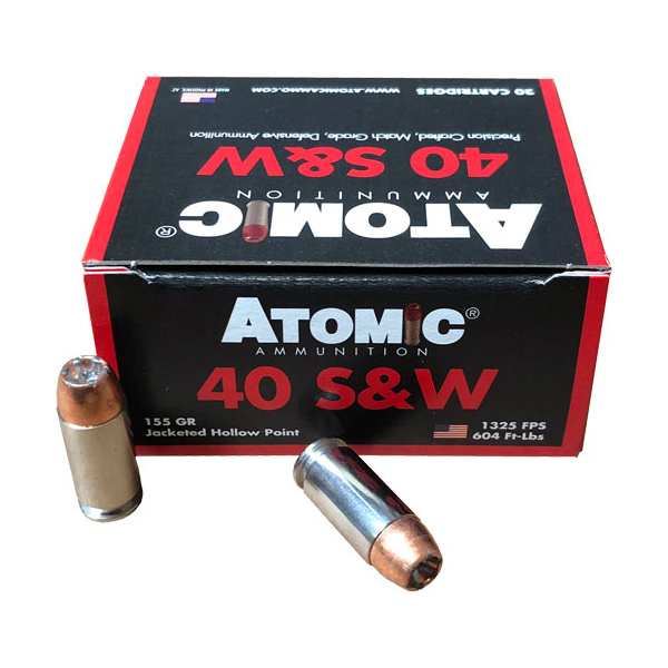 ATOMIC 40 SW 155GR BONDED JHP 20RD