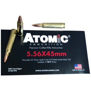 ATOMIC 5.56X45 62GR FMJ