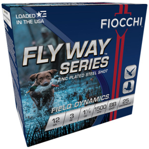 FIOCCHI FLYWAY 12GA 3" 1-1/8OZ - #BB 1500FPS 25RD 10BX/CS
