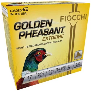 FIOCCHI GOLDEN PHEASANT 12GA 5-SHOT 25RD 2.75"