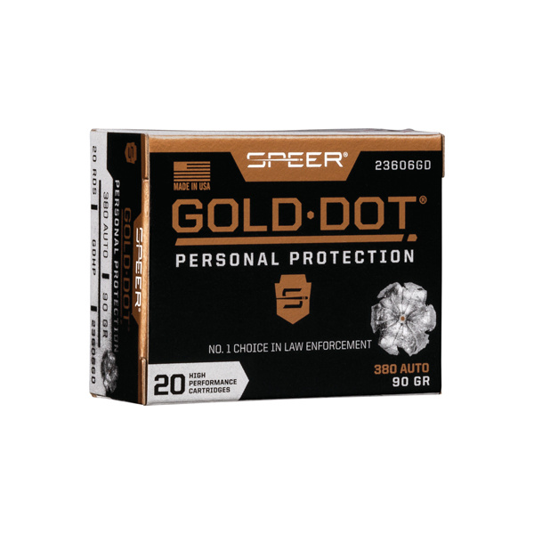 SPEER GOLD DOT 380 ACP 90GR HP