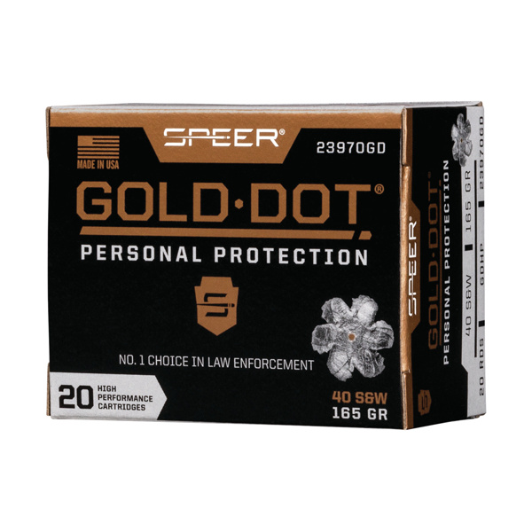 SPEER GOLD DOT 40SW 165GR GDHP 20RD