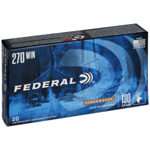 FEDERAL POWER-SHOK 270 WIN 130GR SP 20RD