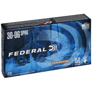 FEDERAL POWER-SHOK 30-06 150GR SP 20RD