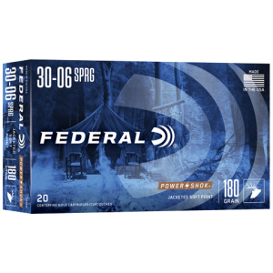 FEDERAL POWER-SHOK 30-06 180GR SP 20RD