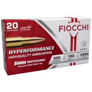 FIOCCHI 300 WIN MAG 190GR HPBT