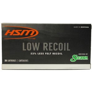 HSM LOW RECOIL 308 WIN 150GR