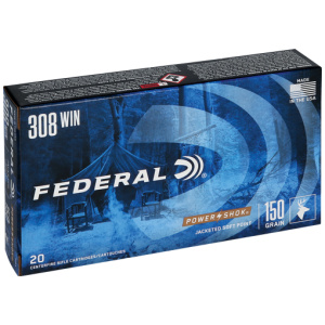 FEDERAL POWER-SHOK 308 WIN 150GR SP 20RD
