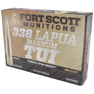 FORT SCOTT 338 LAPUA TUI 250GR