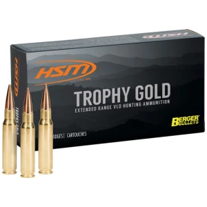 HSM TROPHY GOLD 338 LAPUA MAG - 300GR BERGER OTM 20RD 20BX/CS