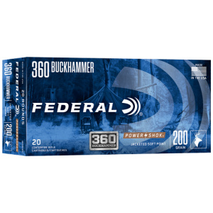 FEDERAL POWER-SHOK 360 BUCKHAMMER 200GR SP 20RD