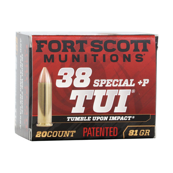 FORT SCOTT 38+P TUI 81GR SOLID COPPER 20RD 25BX/CS