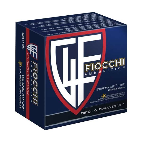 FIOCCHI 40 SW 155GR XTP-HP 25RD