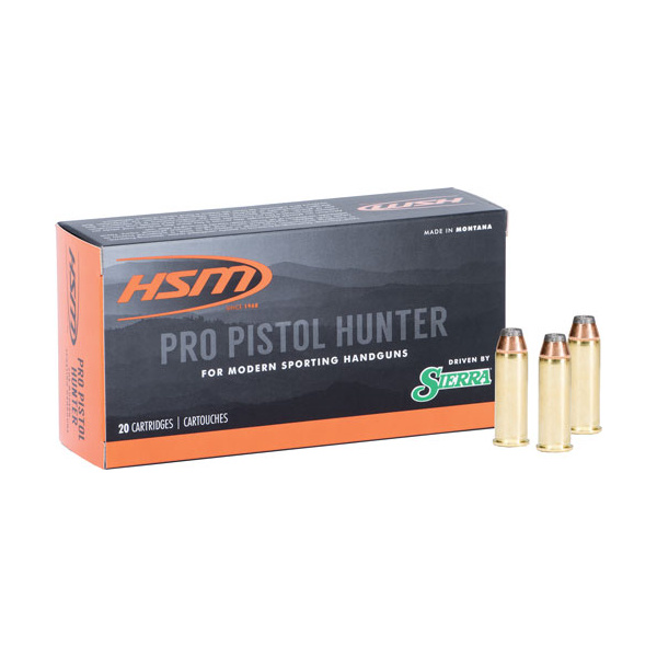 HSM PRO PISTOL 44 MAG 300GR JSP 20RD