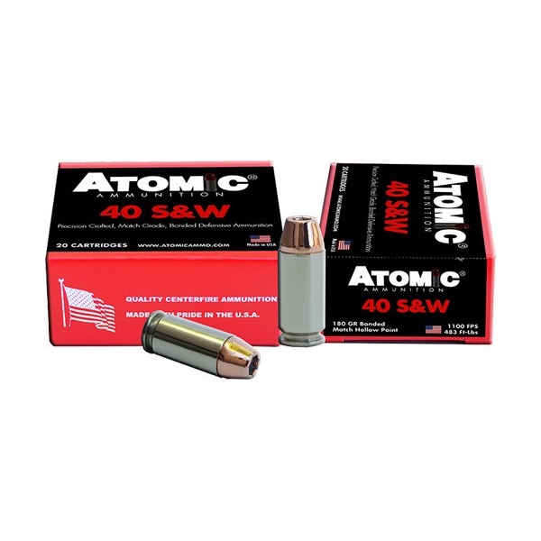 ATOMIC 40 SW 180GR BONDED JHP 20RD