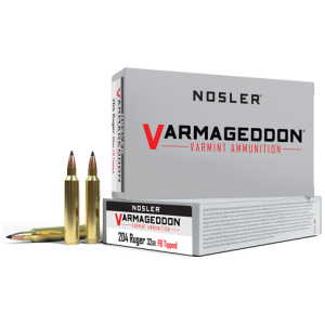 NOSLER VARMAGEDDON 204 RUGER - 32GR FBT 20RD 10BX/CS