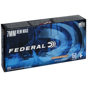 FEDERAL POWER-SHOK 7MM REM MAG 150GR SP 20RD