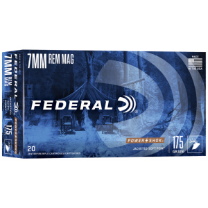 FEDERAL POWER-SHOK 7MM REM MAG 175GR SP 20RD