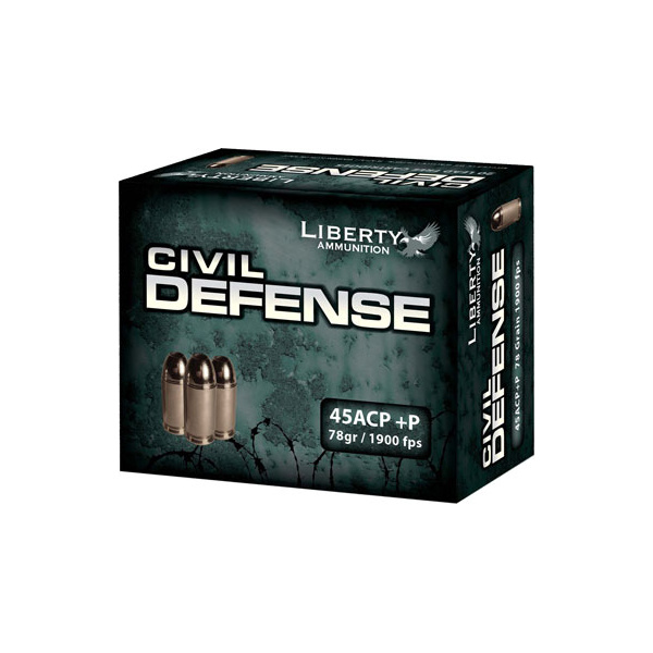 LIBERTY CIVIL DEFENSE 45 ACP +P 78GR