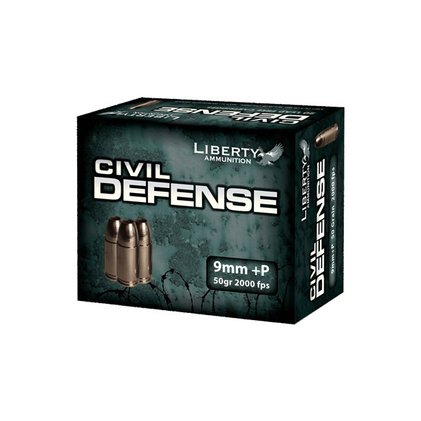 LIBERTY CIVIL DEFENSE 9MM LUGER +P 50GR