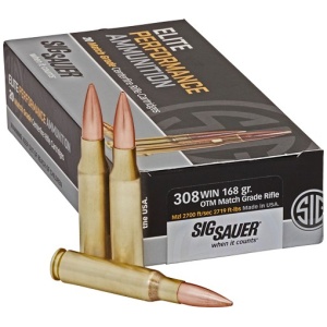 SIG 308 WINCHESTER 168GR OTM 20RD
