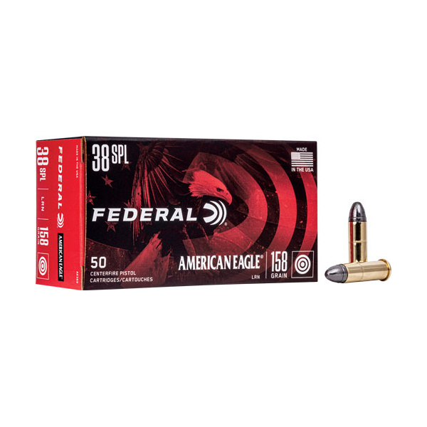 FEDERAL AE 38 SPL 158GR RN 50RD