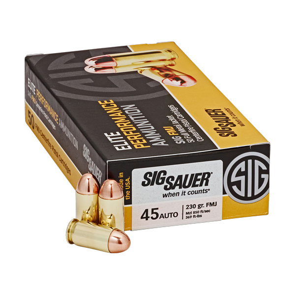 SIG 45 ACP 230GR FMJ 50RD