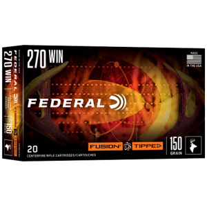 FEDERAL FUSION 270 WIN 150GR TIPPED FUSION 20RD 10BX/CS