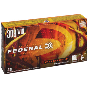 FEDERAL FUSION 308 WINCHESTER 180GR 20RD