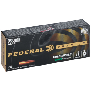 FEDERAL GOLD MEDAL 223 REM 77GR MATCHKING 20RD