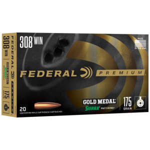 FEDERAL GOLD MEDAL 308 WIN 175GR MATCHKING 20RD