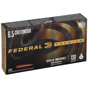FEDERAL GOLD MEDAL 6.5CM 130GR BERGER VLD 20RD