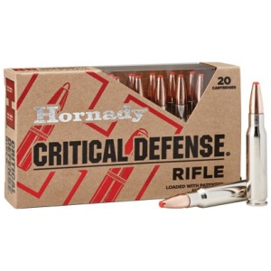 HORNADY CRITICAL DEFENSE 223 - REM 55GR FTX 20RD 10BX/CS