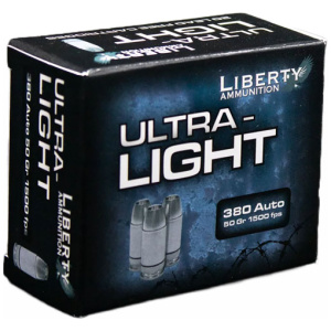 LIBERTY ULTRA LIGHT 380 ACP - 50GR COPPER HP 20RD 10BX/CS