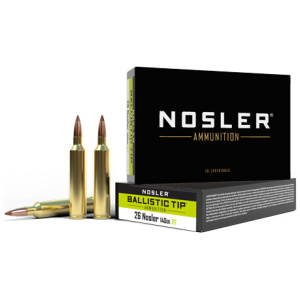 NOSLER BALLISTIC TIP 26 NOSLER 140GR 20RD