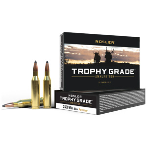 NOSLER TROPHY GRADE 243 WIN 85GR PARTITION TIP