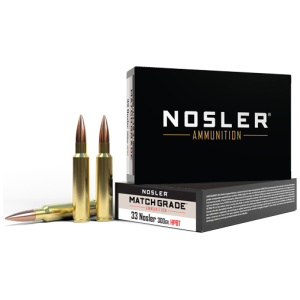 NOSLER MATCH GRADE 33 NOSLER 300GR CUSTOM HPBT 20RD
