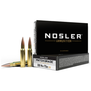 NOSLER MATCH GRADE 308 WIN 175GR HPBT 20RD