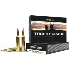 NOSLER TROPHY 7MM REM MAG 160GR PARTITION TIP 20RD 10B/C