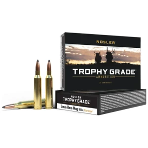 NOSLER TROPHY 7MM REM MAG 160GR PARTITION TIP 20RD 10B/C