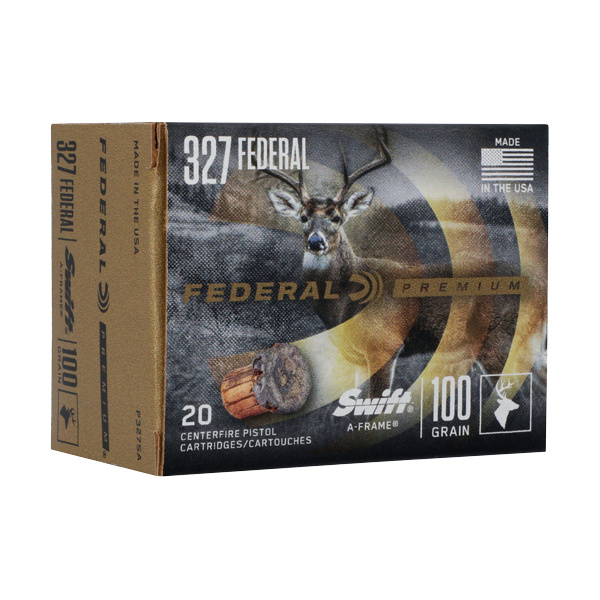 FEDERAL PREMIUM 327 FEDERAL - 100GR A-FRAME JHP 20RD 10BX/CS