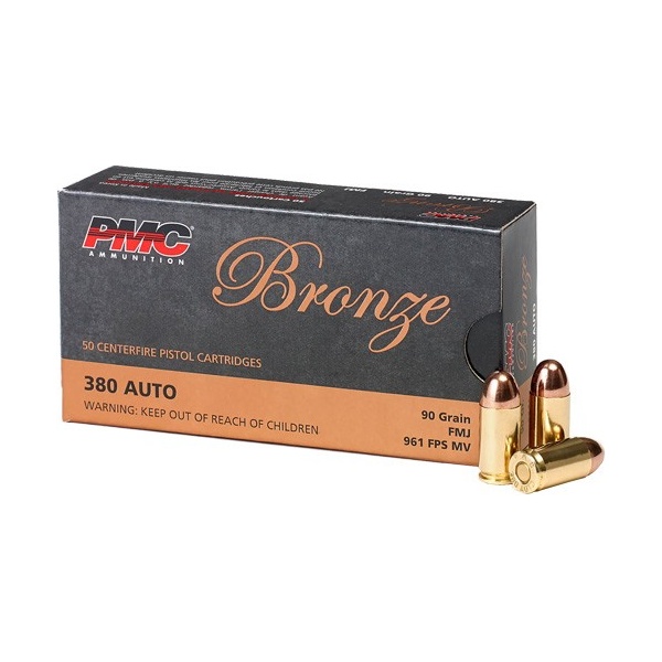 PMC 380 ACP 90GR FMJ 50RD