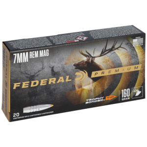 FEDERAL PREMIUM 7MM REM MAG 160GR POLY TIP 20RD